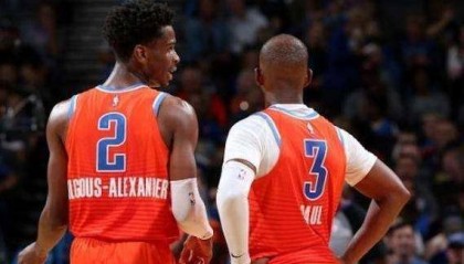  亚历山大30+10雷霆屠公牛  